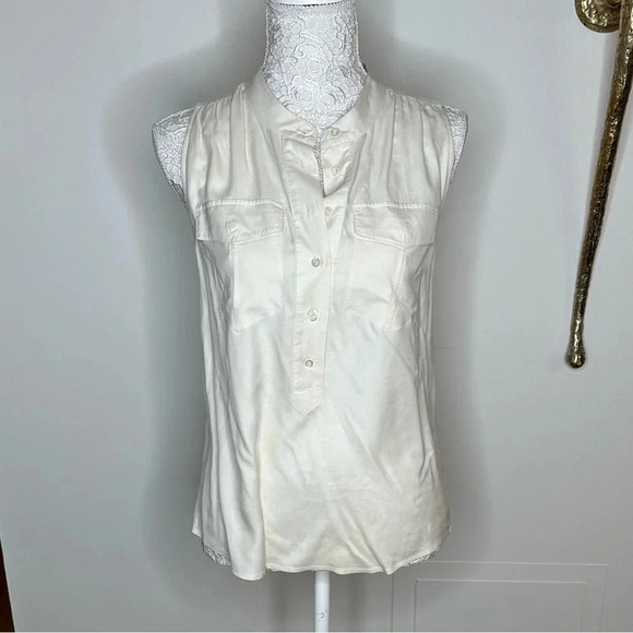 JCrew Silk Blouse with Pockets Sz. 4 - Picture 1 of 4